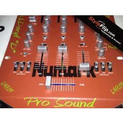 Numark DXM Pro Custom Decal Styleflip Orange Color Skin