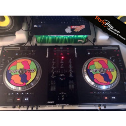 Numark NS7 Custom Black Colorful Styleflip Skin Infinite