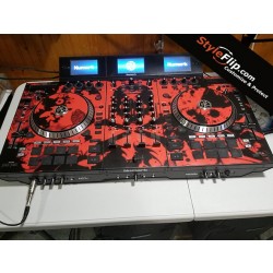 Numark NS-7 3 Red Skull Custom Styleflip Skin
