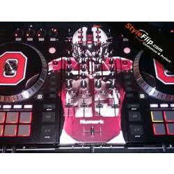 Numark NS7 ll Styleflip Custom Skin Red Football Player