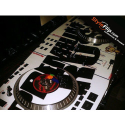 Numark NS7 Styleflip Custom Skin Flo White Minimal