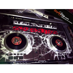 Numark NS7 Styleflip Custom Skin Design B&W