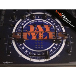 Numark X6 Styleflip Jay Styles Logo Blue Orange Stars
