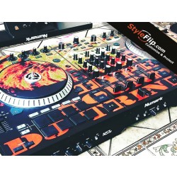 Numark NS7 Custom Skin Decal StyleFlip Fire DJ Sleek