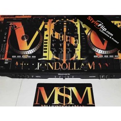 Numark NS7 Custom Skin StyleFlip Decal MSM Gold Design