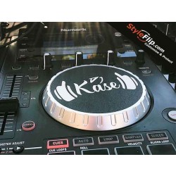 Numark NS7 Platter Custom Skin Decal Black StyleFlip DJ Kase