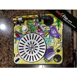 Numark PT01 Scratch Custom StyleFlip Skin Graffiti Colorful Design