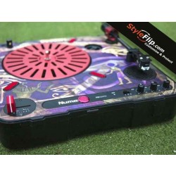 Numark PT01 USB Custom Styleflip Skin Purple Psychedelic 1