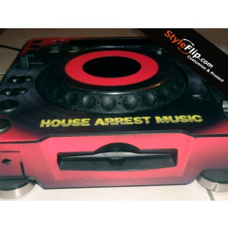 Pioneer CDJ 1000 MK1, MK2, MK3 Custom Styleflip Decal Red