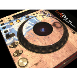 Pioneer CDJ 1000 MK2 MK3 Wood Graffiti Styleflip Custom