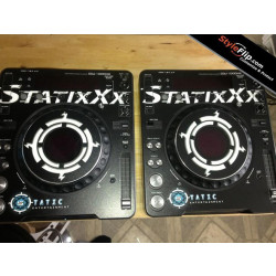 Pioneer CDJ 1000 MK3 Styleflip Custom Skin Statixxx Black
