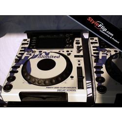 Pioneer CDJ 2000 Fun Unlimited Blue White Custom Skin