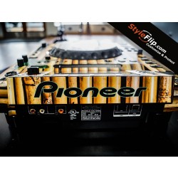 Pioneer CDJ-2000 Custom Bamboo Skin Decal  -  Back