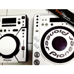 Pioneer CDJ 400 Styleflip Custom Skin Decal All White