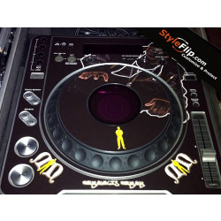 Pioneer CDJ 800 MK1 Black Custom Styleflip DJ Decal