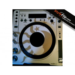 Pioneer CDJ 800 MK2 Skin Styleflip White Moon Stars Sun