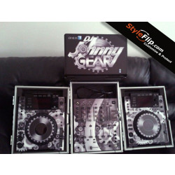 Pioneer CDJ 900 & DJM 800 Styleflip Custom Skin Johnny Gear