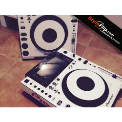 Pioneer CDJ 900 Styleflip Custom Skin All White Decal
