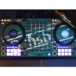 Pioneer DDJ 1000 SRT Custom Skin Decal Green Clean Design Minimal