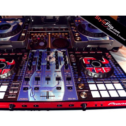 Pioneer DDJ-SX Custom Styleflip Skin Decal Black Red DJ Tre