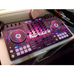 Pioneer DDJ-SX Custom Styleflip Skin Decal Purple Stars
