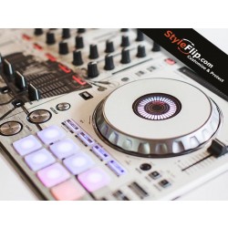 Pioneer DDJ SX2 White Design Purple Glow Custom Skin