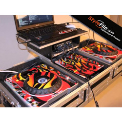 Pioneer DJM-400 Styleflip Custom Flame Skin DJ Brandx