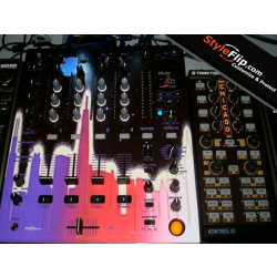 Pioneer DJM-700 Styleflip Custom DJ Skin PurpleRed