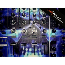 Pioneer DJM 800 Custom Styleflip Decal Blue Skull
