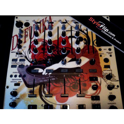 Pioneer DJM 800 DJ Funka Red DJ Abstract White Custom Skin