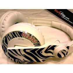 Pioneer HDJ-500 Styleflip Custom Black & White Zebra Skin