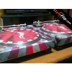 Pioneer PLX-1000 Custom Red White Japan Skin Decal