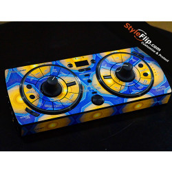 Pioneer RMX 500 Custom Yellow And Blue Hive DJ Skin
