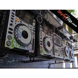Pioneer CDJ 2000 Nexus Skin Styleflip Rainbow Drops