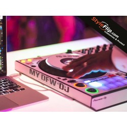 Pioneer DDJ Club Night Life Glow Custom Skin Wrap Design