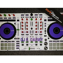 Pioneer DDJ RX Custom StyleFlip Skin Decal DJ Causey Purple