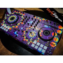 Pioneer DDJ-RX Skin Purple Custom Purple Psychedelic