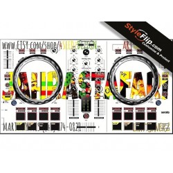 Pioneer DDJ SB2 Custom Skin StyleFlip Decal DJ Rastafari