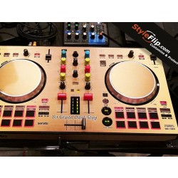 Pioneer DDJ SB3 Gold Skin Decal StyleFLip DJ Grynd