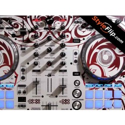 Pioneer DDJ-SR Skin Styleflip Red White Design