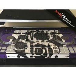 Pioneer DDJ SX2 Custom Skin Styleflip Purple White DJ Design