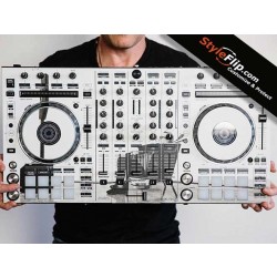 Pioneer DDJ SX2 Custom Skin Black White Minimal Design