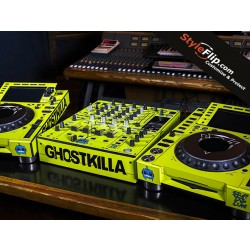 Pioneer DJM 900 Nexus 2 Green DJ Ghost Killa Robot Skin