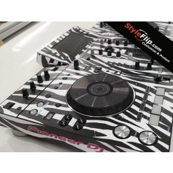 Pioneer XDJ-RX Custom Black White Zebra Print Skin