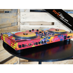 Rane One Custom Skins Retro Miami Back View