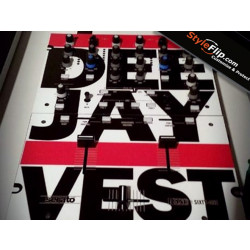 Rane Sixty-One Styleflip Custom Skin Red White DJ Vest
