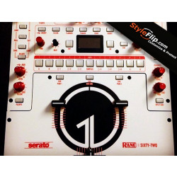 Rane SIXTY-TWO Styleflip Custom Skin Decal Simple White