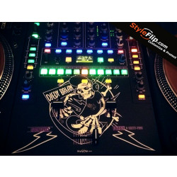 Rane SIXTYTWO Custom Styleflip Skin Decal Bright Skelleton