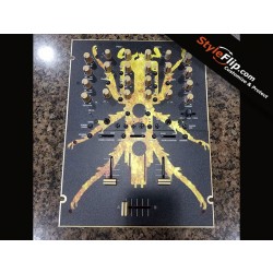 Rane TTM 57 Gold Spider StyleFlip DJ Skin Custom Decal Design