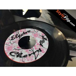 Recod Label Custom 7inch Pink Cherry Blossom Styleflip Decal